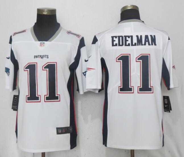 Men New England Patriots #11 Edelman White Vapor Untouchable Limited Playe NFL Jerseys->new england patriots->NFL Jersey